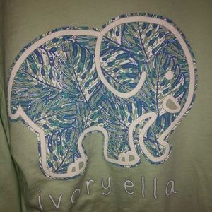 Women’s Ivory Ella mint long sleeve t-shirt